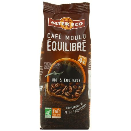 Alter Eco, Cafe moulu Equilibre, 250 г, Кофе Алтер Эко, Эквилибре, молотый, органический