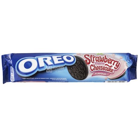 Oreo, Biscuits with strawberry filling, 154 g