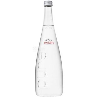 Evian, 0,75 л, Евіан, Вода негазована, скло