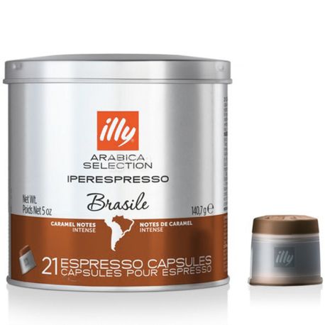 illy monoarabica iperespresso Brazil, Coffee in capsules, 21 pcs., w / w
