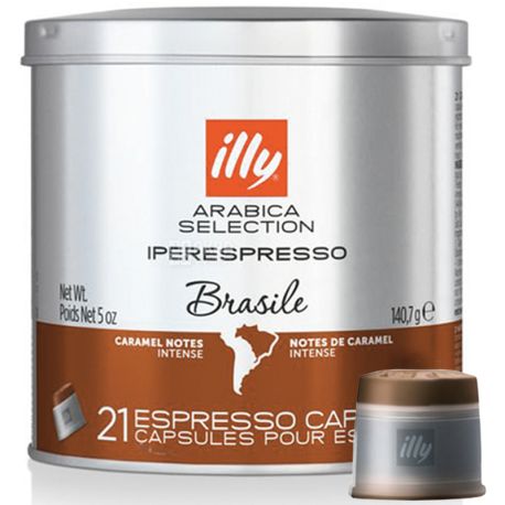 illy monoarabica iperespresso Brazil, Coffee in capsules, 21 pcs., w / w