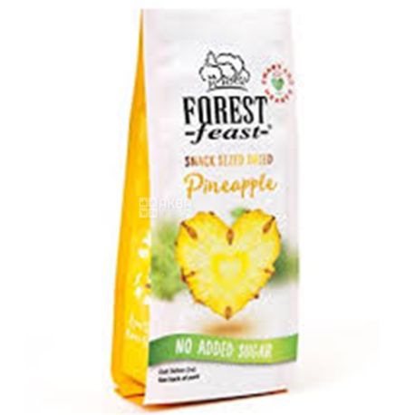 Forest Feast ананасові сердечка сушені, 80 г
