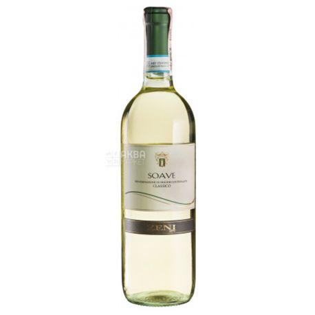 Zeni, Soave Classico, Вино біле сухе, 0,75 л