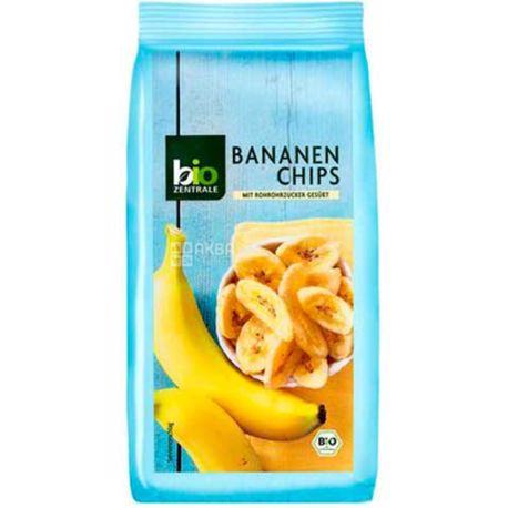 Bio Zentrale, Banana Chips, Organic, 150 g