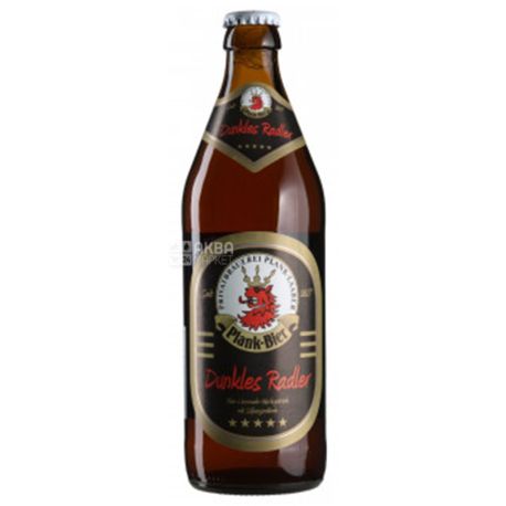Plank Dunkler Weizenbock, 0,5 л, Планк, Пиво темное, нефильтрованное, стекло