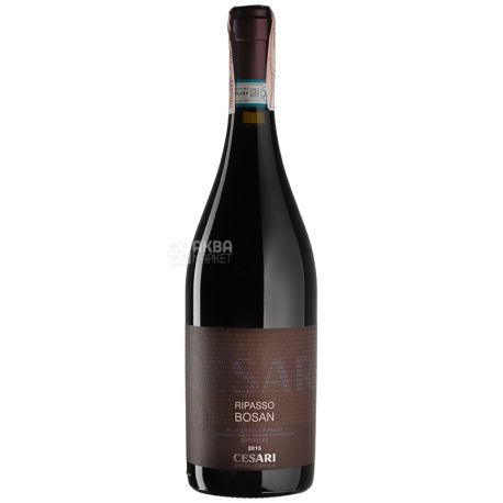 Червоне напівсухе вино, Valpolicella Superiore Ripasso Bosan, 2015 року, 750 мл, ТМ Cesari