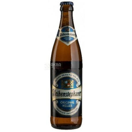 Weihenstephaner Original, 0.5 л, Вайнштефан, Пиво світле, скло