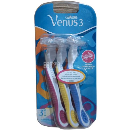 Gillette Venus Simply 3 Plus, 3 шт., Станок для гоління, одноразовий