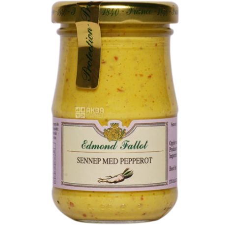 Edmond Fallot, Dijon Mustard with Horseradish, 105 g