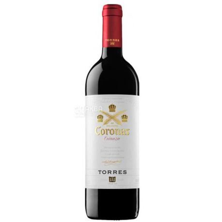 Coronas Tempranillo, Torres, Вино червоне сухе, 0,75 л