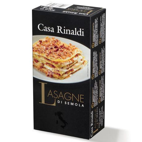 Casa Rinaldi Lasagne, 500 г, Листы для лазаньи Каса Ринальди