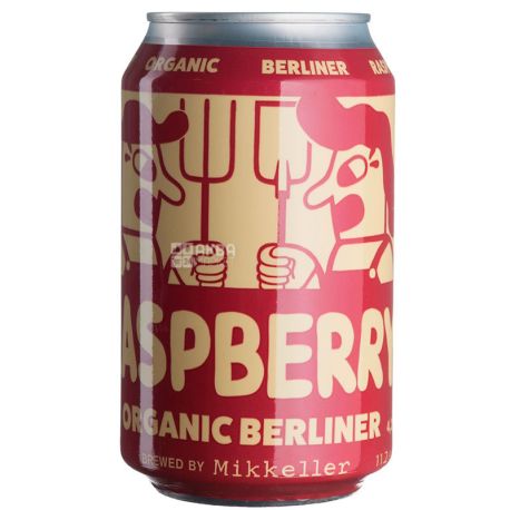 Mikkeller Organic Raspberry Berliner Weisse, Пиво, 0,33 л