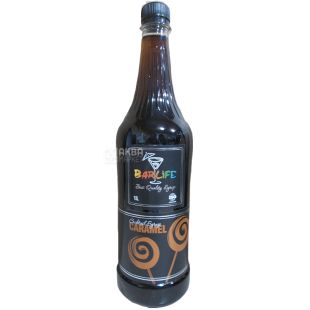  Barlife, Caramel, 1 л, Сироп Барлайф, Карамель, ПЕТ