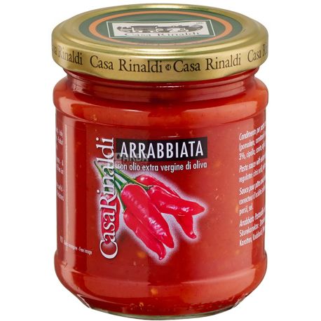 Casa Rinaldi Arrabbiata, Arrabhyata Tomato Sauce, 190 g
