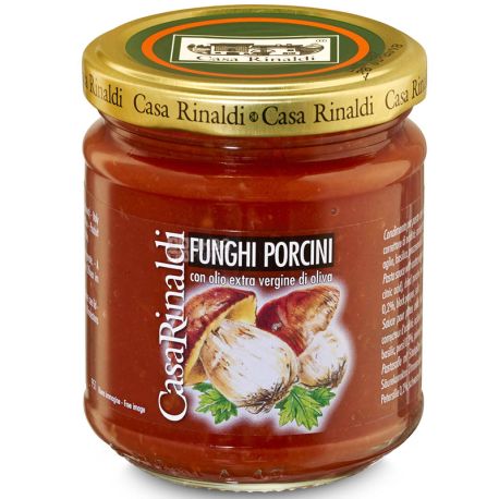 Casa Rinaldi Funghi Porcini, Соус томатний з білими грибами, 190 г