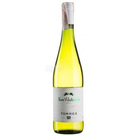 Torres, San Valentin Blanco, Вино белое полусухое, 0,75 л