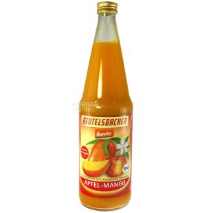 Beutelsbacher Apfel-Mango, 0,7 л, Органический сок Яблоко-Манго Бойтельсбахер, стекло