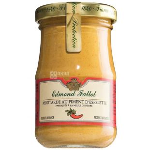 Edmond Fallot Горчица Дижонская с перцем эспелет, 100 г