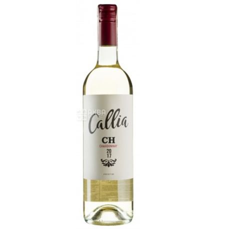 Callia, Alta Chardonnay, Вино біле напівсухе, 0,75 л
