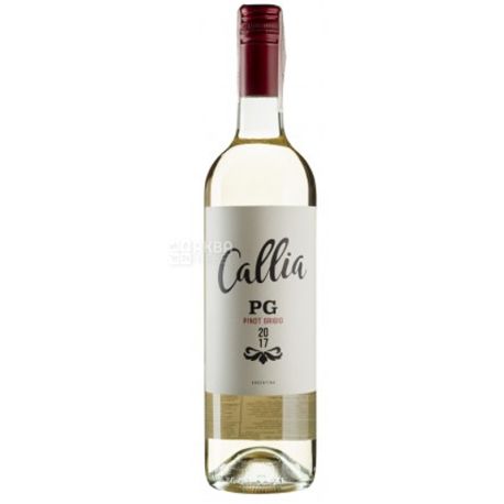 Callia Alta Pinot Grigio, Dry white wine, 0.75 l