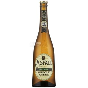 Aspall Classic Organic, 0,5 л, Аспалл, Сидр яблочный, сухой, стекло