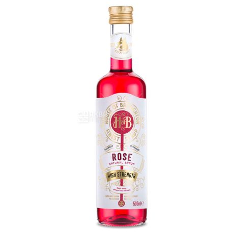 Fentimans, House of Broughton, Rose Syrup, 500 ml, glass