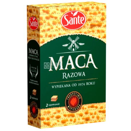 Sante, Matza wholegrain with wholemeal flour, 180 g