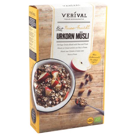 Verival, Organic Muesli with Fruit and Nuts, 325 g