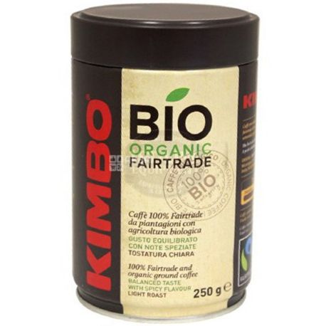 Kimbo Flo Bio Organic ground coffee, 250 g