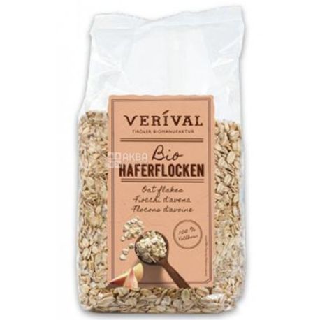 Verival, Organic Oat Flakes, 500 g