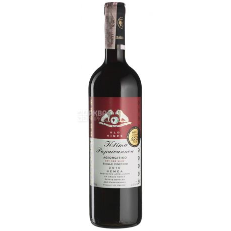 Ktima Papaioannou Old Vines 2010, Вино красное сухое, 0,75 л
