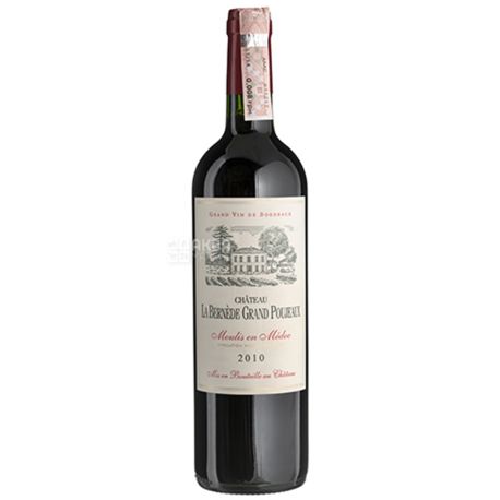 Chateau La Bernede Grand Poujeaux 2010, Вино красное сухое, 0,75 л