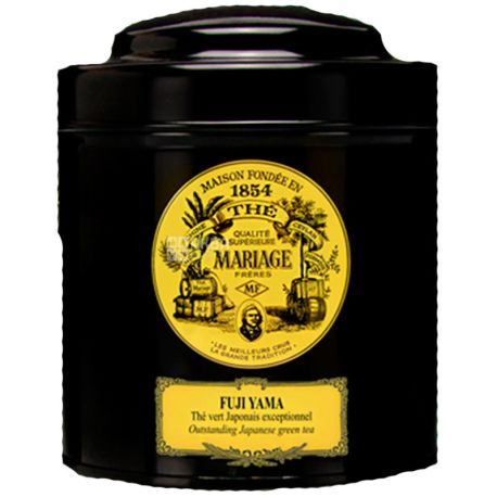 Mariage Freres, Fuji Yama, 100 г, Чай Марьяж Фрере, Фудзияма, зеленый, крупнолистовой, ж/б