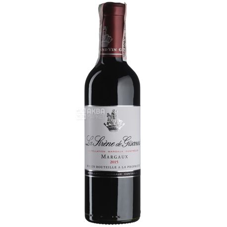 La Sirene De Giscours 2015, Вино червоне сухе, 0,375 л