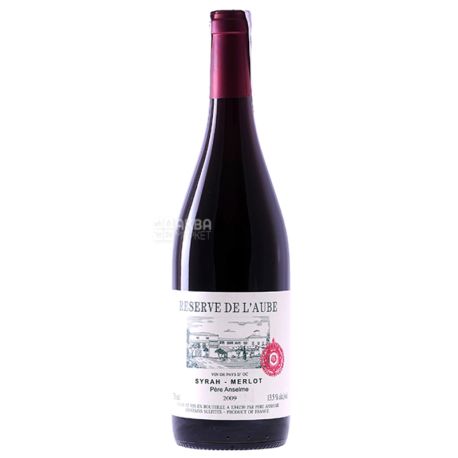 Brotte, Reserve de l'Aube Pere Anselme Syrah-Merlot, Вино червоне, 0,75 л