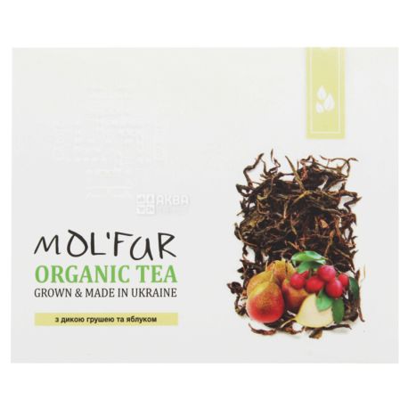 MOL'FAR, Зі шматочками дикої груші і яблука, 50 г, Чай Мольфар, фруктовий