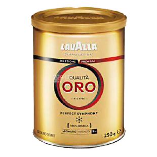 Lavazza, Qualita Oro, 250 г, Кофе Лавацца, Куалита Оро, средней обжарки, молотый, ж/б