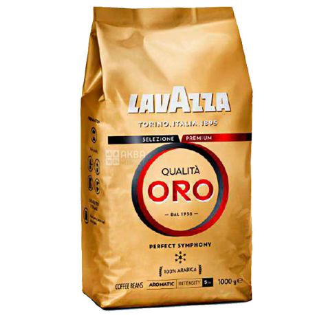 Lavazza, Qualita Oro Original, 1 кг, Кава Лаваца, Куаліта Оро Ориджинал, середнього обсмаження, в зернах