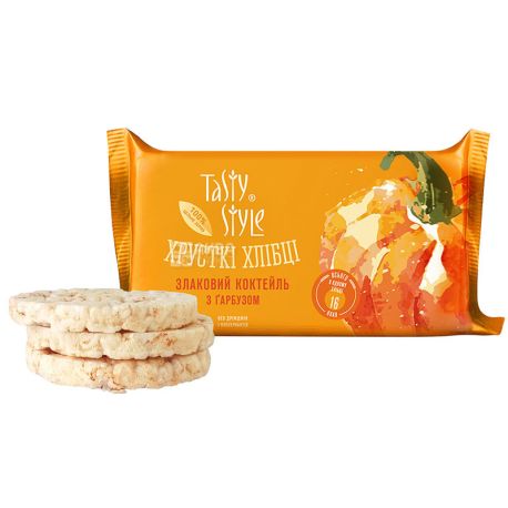 Tasty Style, Bread cereal cocktail, with pumpkin, 50 g