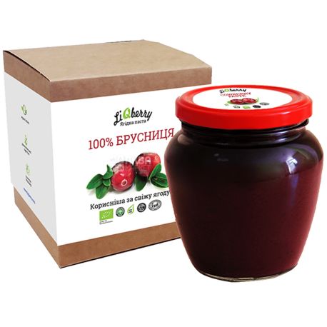 LiQberry, Брусничная паста, 550 мл