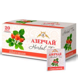 Azerçay Herbal, 20 пак *2 г, Чай Азерчай, травяной с шиповником