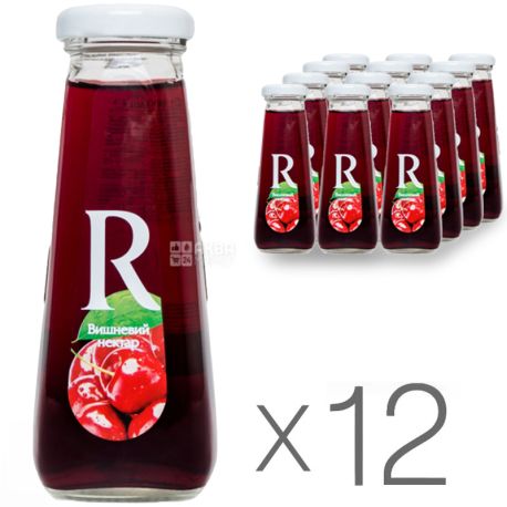 Rich, Вишневый, Упаковка 12 шт. по 0,2 л, Рич, Нектар натуральный