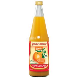 Beutelsbacher Organgensaft, 0,7 л, Сок органический Апельсиновый Бойтельсбахер, стекло
