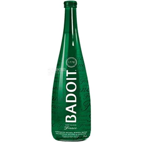 Badoit, 0,75 л, Бадуа, Вода мінеральна газована, скло