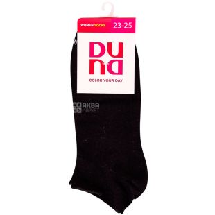 Duna, Носки короткие женские, черные, 23-25 р.