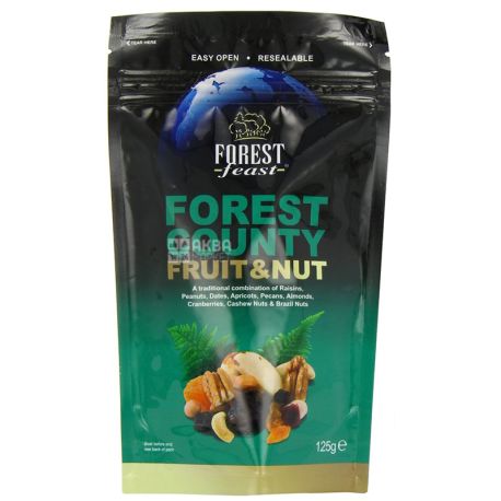 Forest Feast, Суміш фруктово-горіхова сушена, 125 г