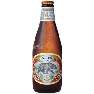 Anchor California Lager, 0,355 л, Анхор, Пиво светлое, стекло