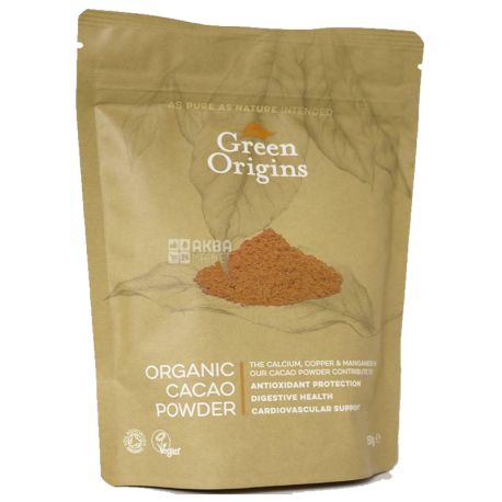 Green Origins, Какао-порошок, органический, 150 г