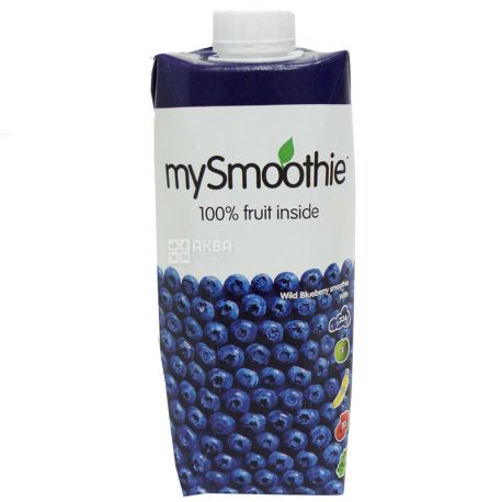 MySmoothie, Blueberry, Чорничний, 0,75 л, Майсмузі, Смузі натуральний