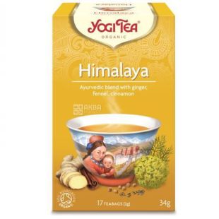 YogiTea, Himalaya, 17 пак.,Чай ЙогиТи, Гималайи, с инжиром, фенхелем и корицей, органический